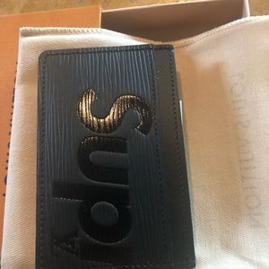 Supreme x Louis Vuitton Wallet EPI / Black